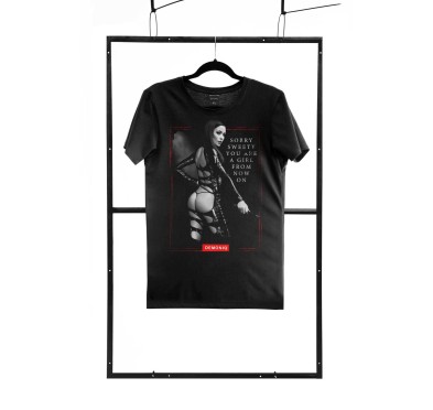 T-shirt men black S regular